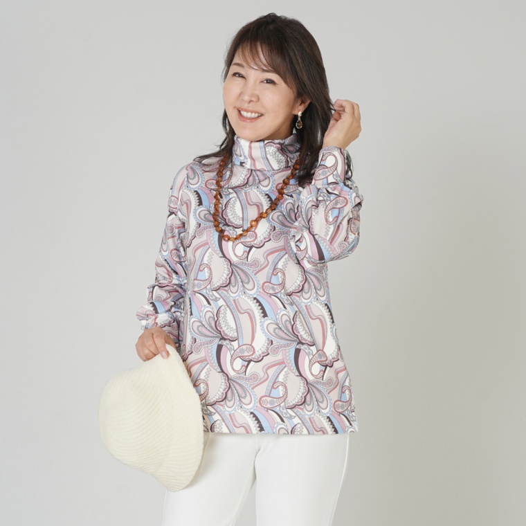 JEWEL MORRY’S 裏起毛モダンペイズリープルオーバー