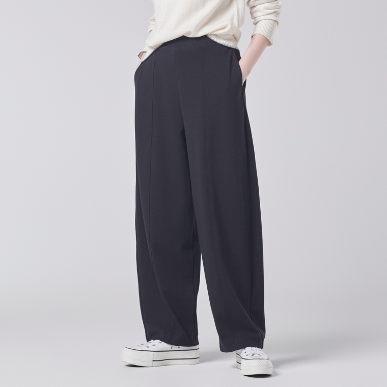 Provador レーヨン混ポンチ カーブパンツ