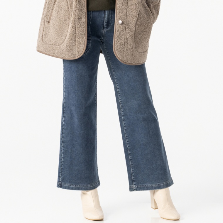 MINHA KILAKILA 裏起毛デニムストレートパンツ