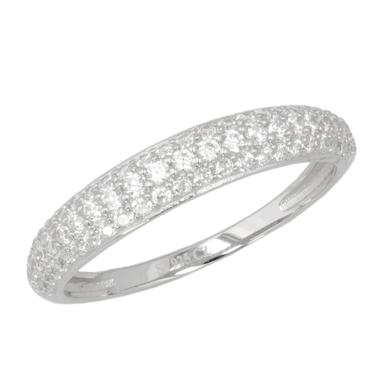 DIAMONIQUE シルバー925 パヴェリング 計0.40ct