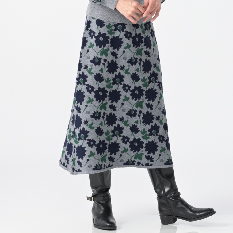 PALLE&Annika Huett ジャガードニットAラインスカート