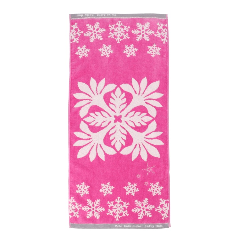 キャシーマム クリスマス フェイスタオル 約34×80cm ネット限定