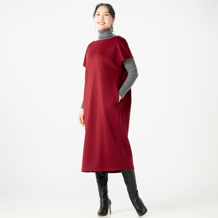 BOUTIQUE JUNKO ダンボールニットジャンパースカート