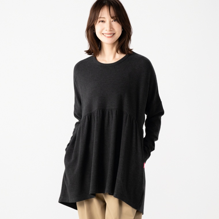KiKKi ギャザー切り替えチュニック