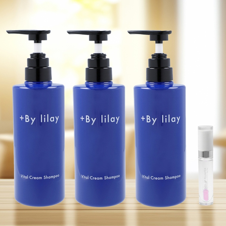 +By lilayBクリームシャンプー3本+Sリッププランパーセット