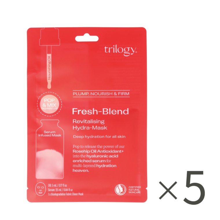 trilogy フレッシュブレンドオイル+シートマスク 5枚セット
