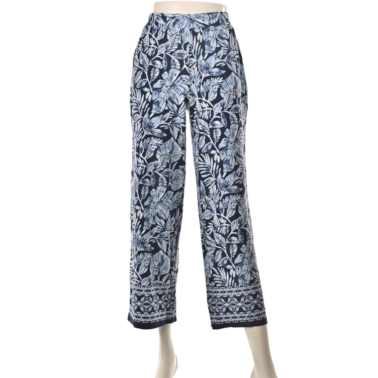 Denim & Co フルレングスビーチワイドパンツ