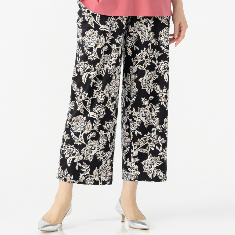 Denim & Co フルレングスビーチワイドパンツ