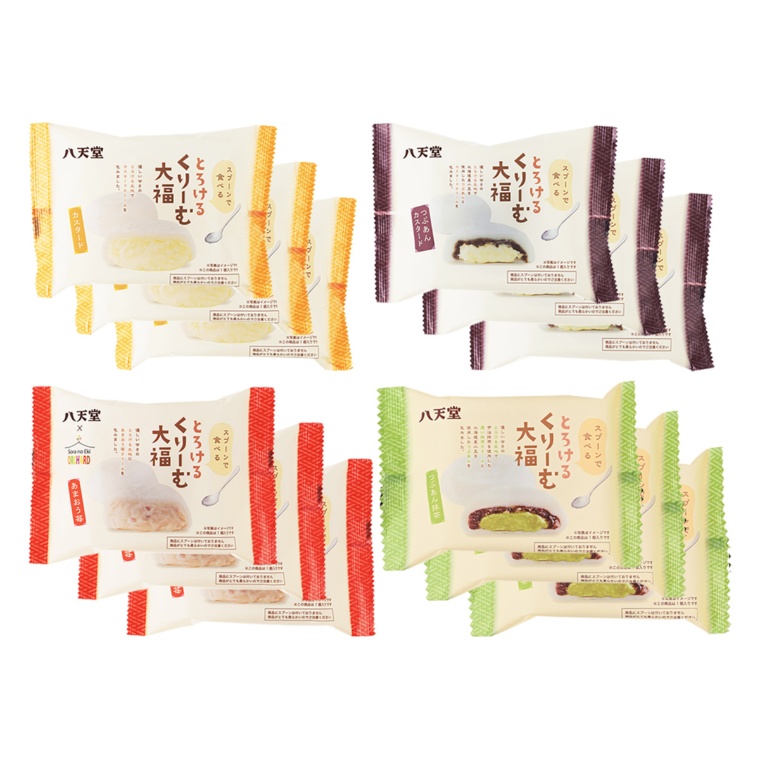 八天堂とろけるくりーむ大福4種12個詰合せ