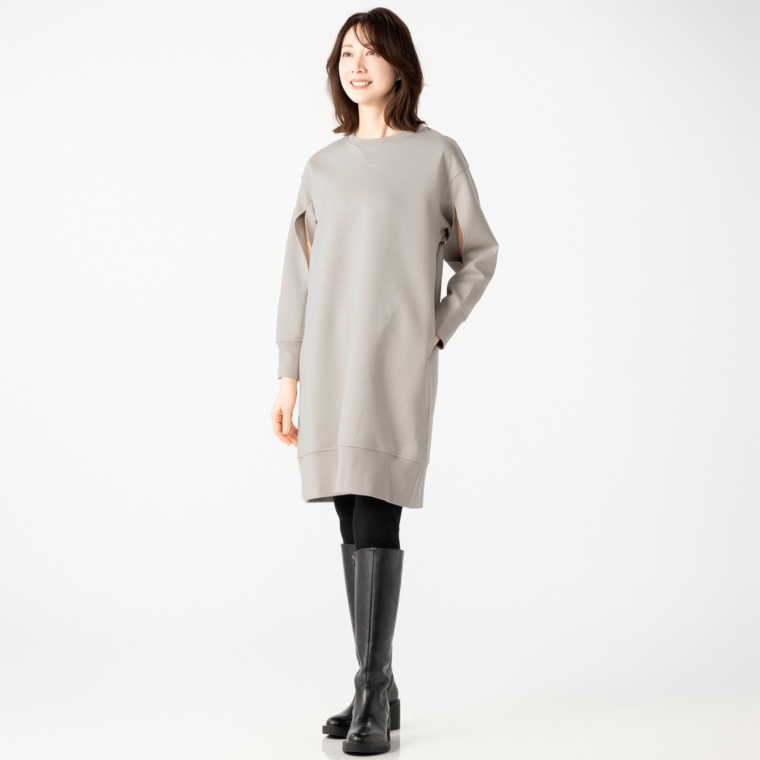 MASAGO ハイゲージダンボールニットデザインワンピース