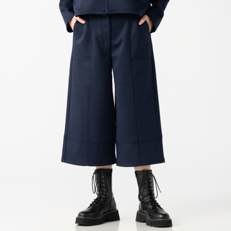 MASAGO ハイゲージダンボールニットワイドパンツ