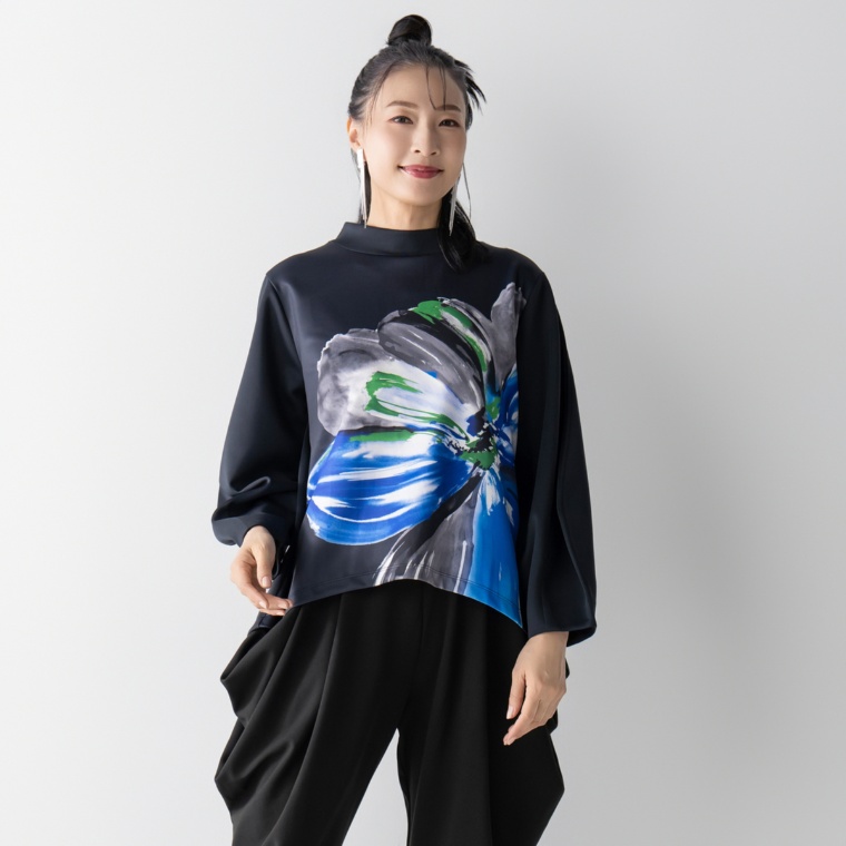 SUPERLADY インパクトフラワープリントプルオーバー