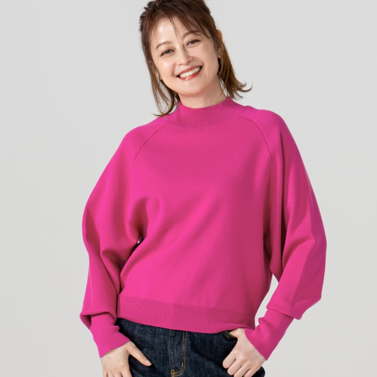 Beauty Fit ボトルネックニットプルオーバー