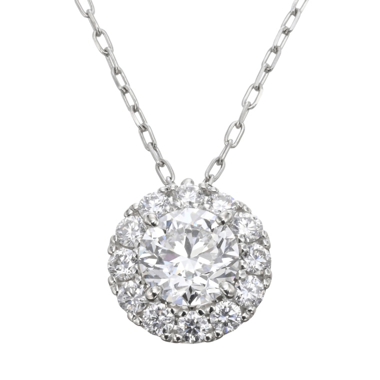 ナミビア産ダイヤモンドPT950ペンダント1.0ctUP