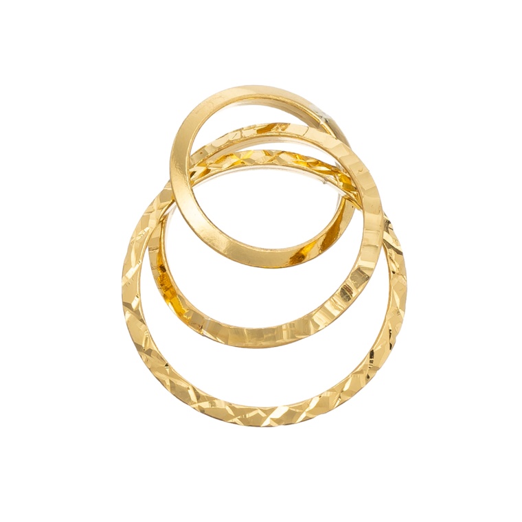 純金 トリプルサークルスタイル マルチway ペンダントヘッド