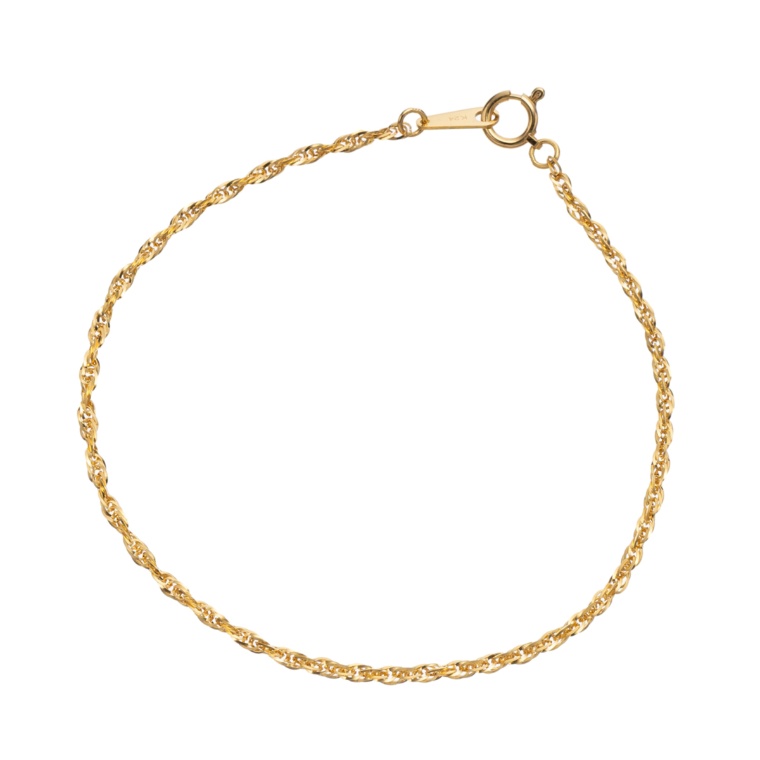 純金 トリプルラインチェーン ブレスレット