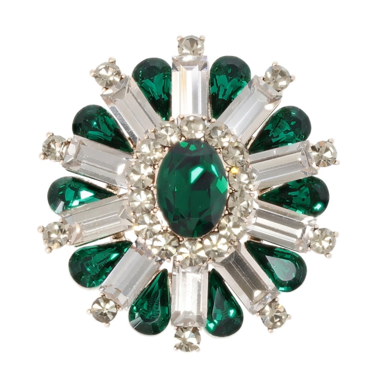 クリスタルガラスシャイニーブローチ/ペンダントヘッド[クリシア]