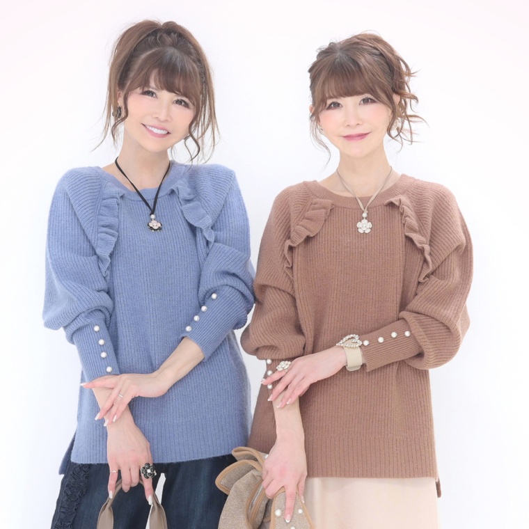 &LOVE Lovelyふりるニットプルオーバー