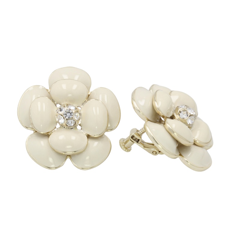 &LOVE HAPPYカメリアキラキライヤリング