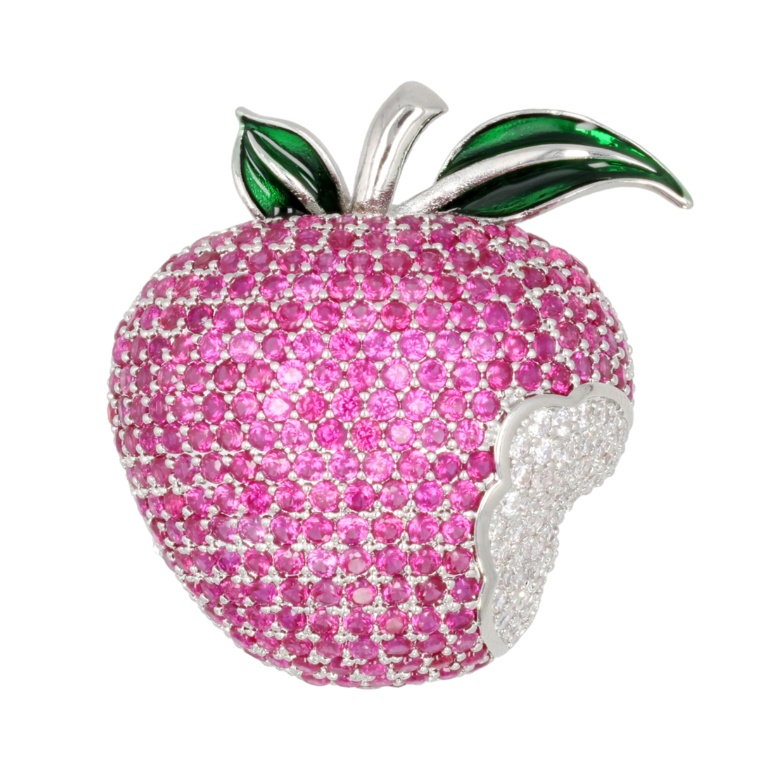 JinkaNezu CZ スウィート アップル ブローチ