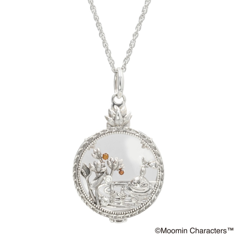 ムーミン シルバー925ガーネットリトルミイルーペペンダント