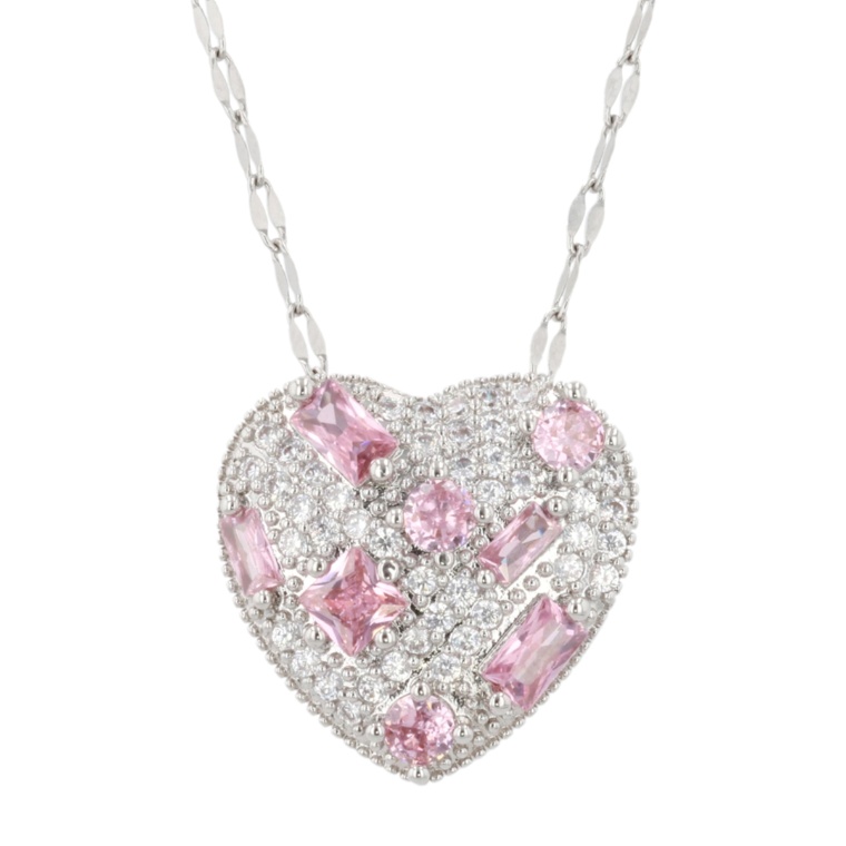 JinkaNezu CZ ビジューハーモニー ハートペンダント