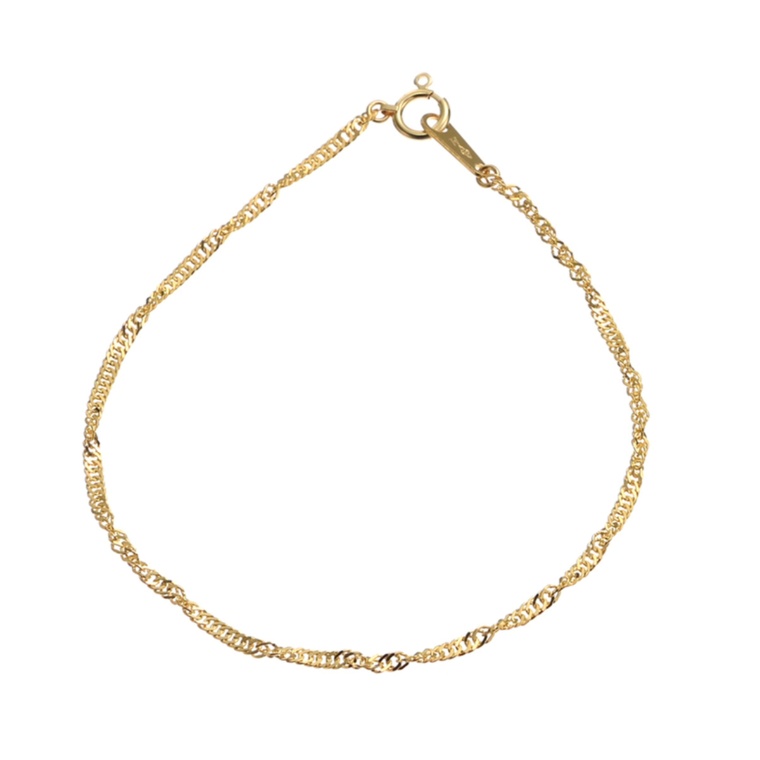 純金 スクリューチェーン ブレスレット