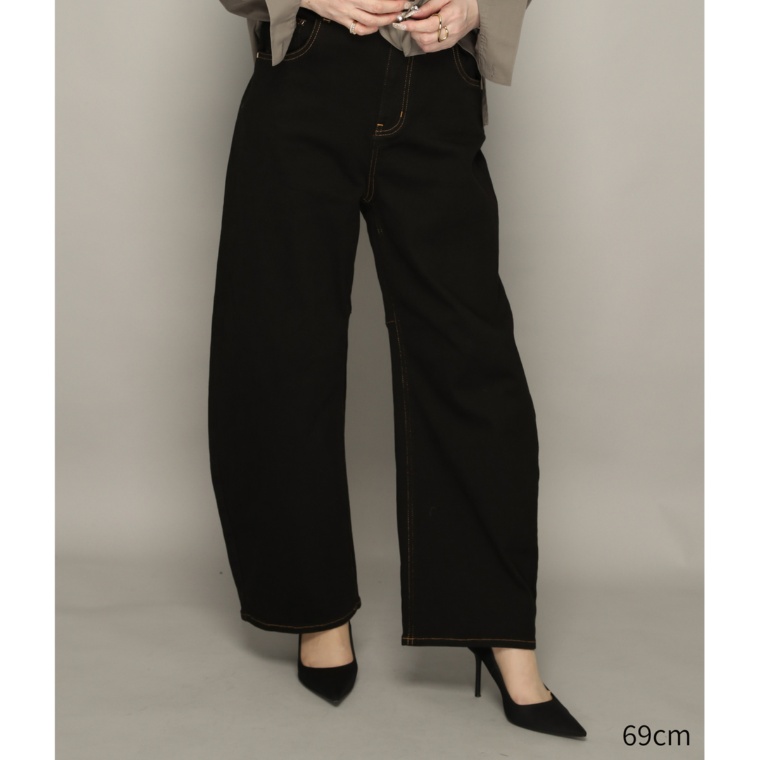 AnneCoquine選べる股下裏起毛ツイルカ-ヴィーパンツ