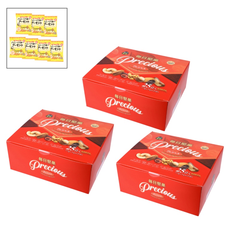毎日堅果プレシャス75袋セット+プレゼント7袋付き