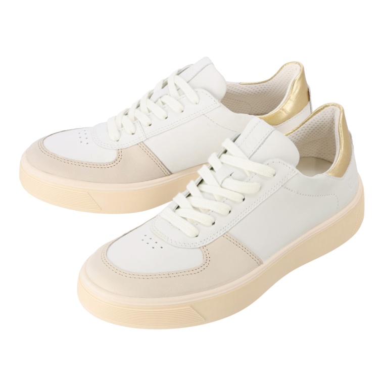 ECCO ストリートトレイ 牛革 レースアップ スニーカー ネット限定