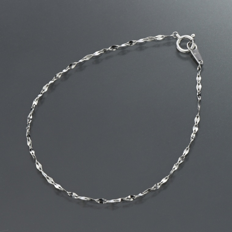 純プラチナ ファンタジアペタルチェーンブレスレット