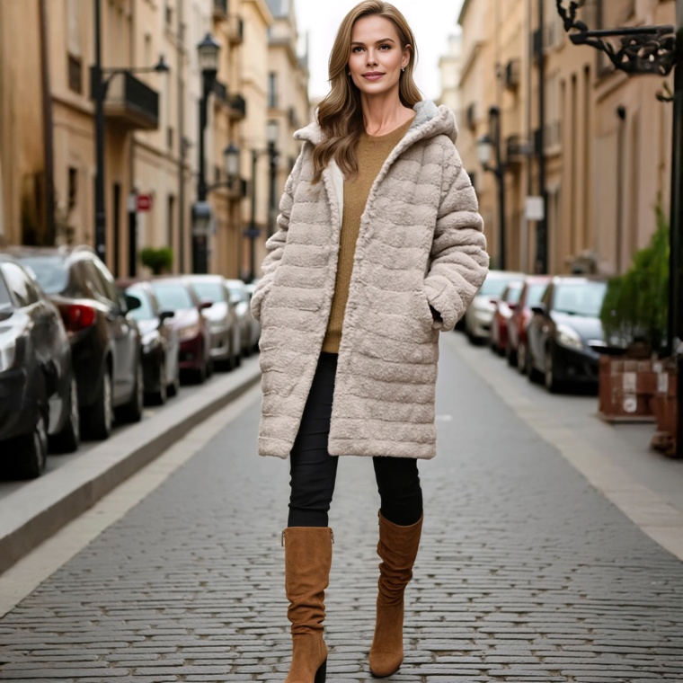 Grace Edit エコファーリバーシブルコート