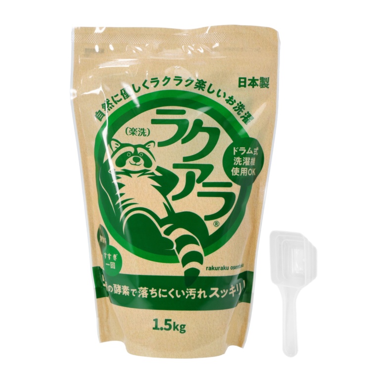 ラクアラ5つの酵素で汚れ落とす洗濯洗剤 1.5kg