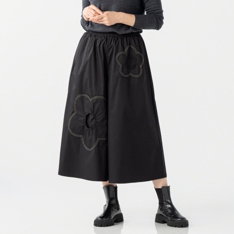 KawaiOkada 花モチーフワイドパンツ