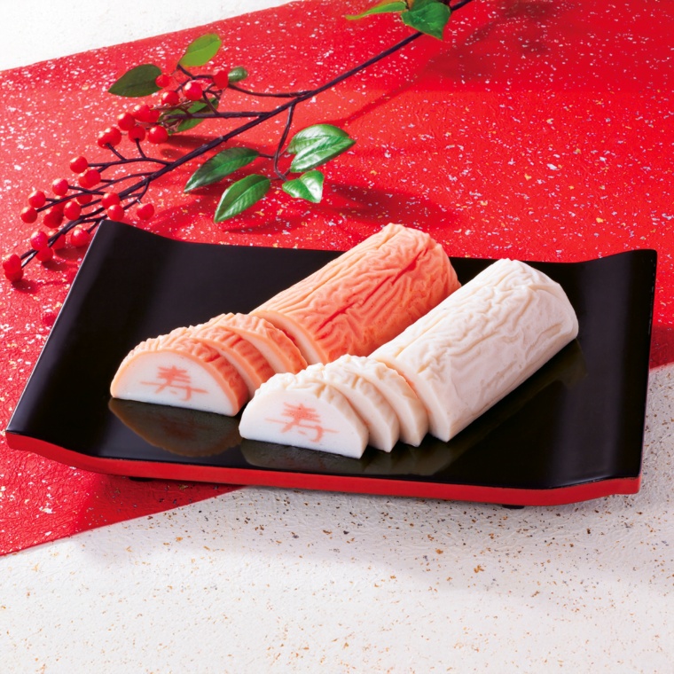 正月蒲鉾「寿」紅白 無澱粉 2本