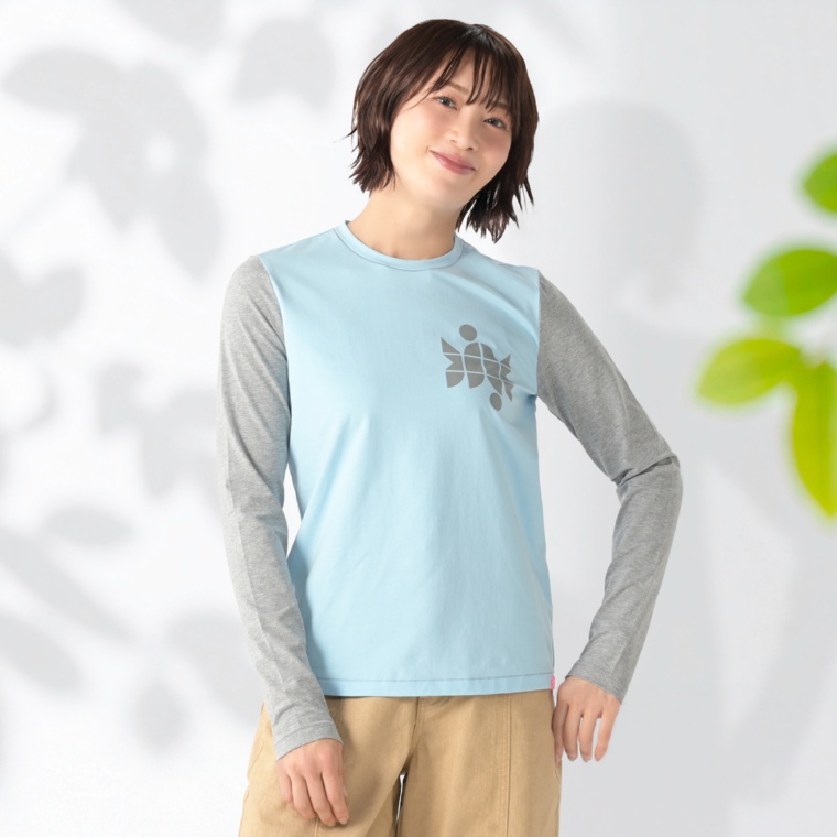 KiKKi 袖配色プルオーバー