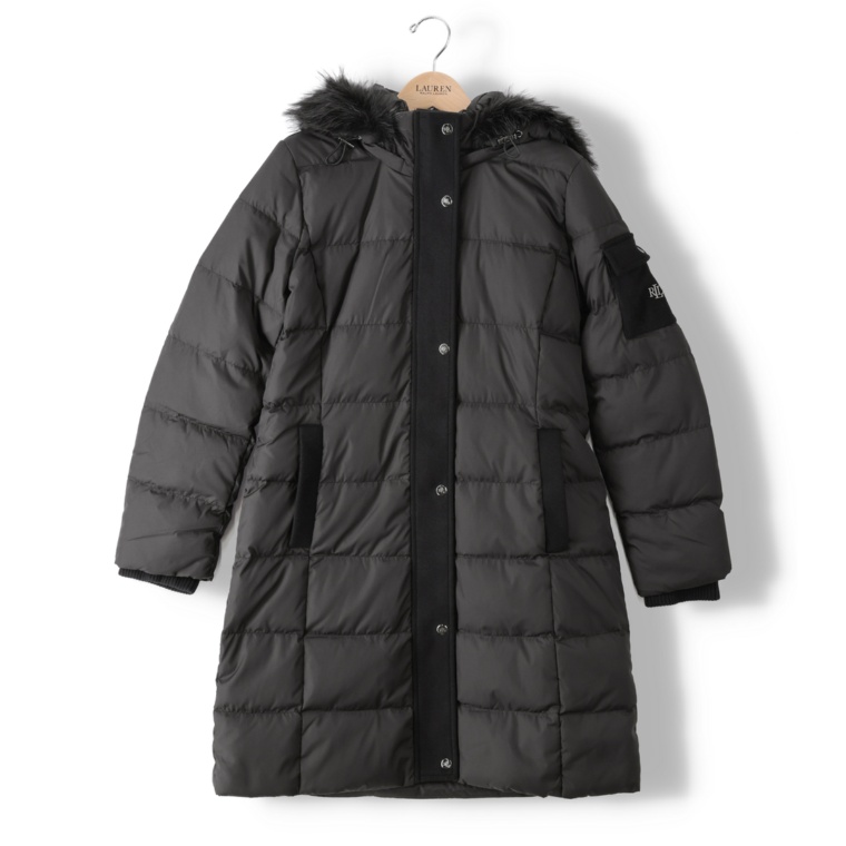 Lauren Ralph Lauren フェイクファートリム ダウン コート