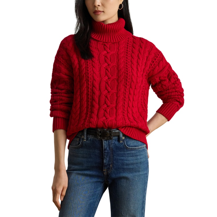 Lauren Ralph Lauren ケーブル タートルネックセーター