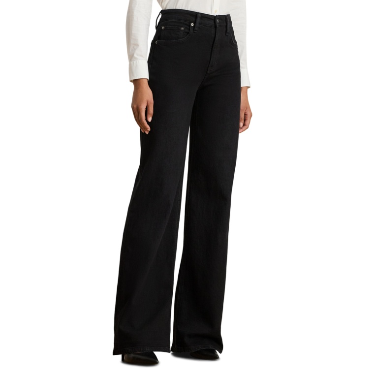 Lauren Ralph Lauren ハイライズワイドレッグジーンズ
