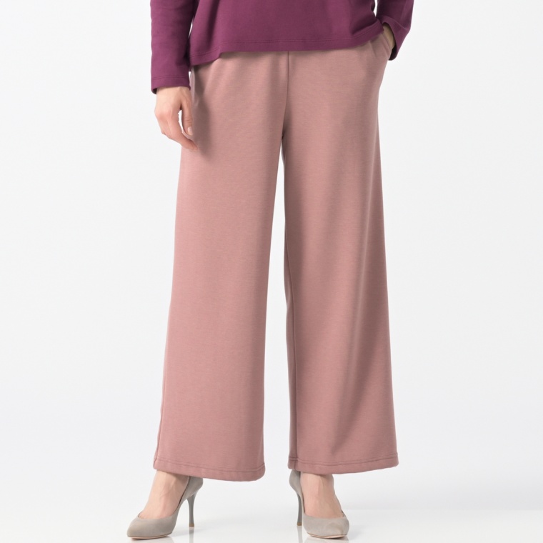 Ciel Lavie 伸び伸び裏シャギーワイドパンツ