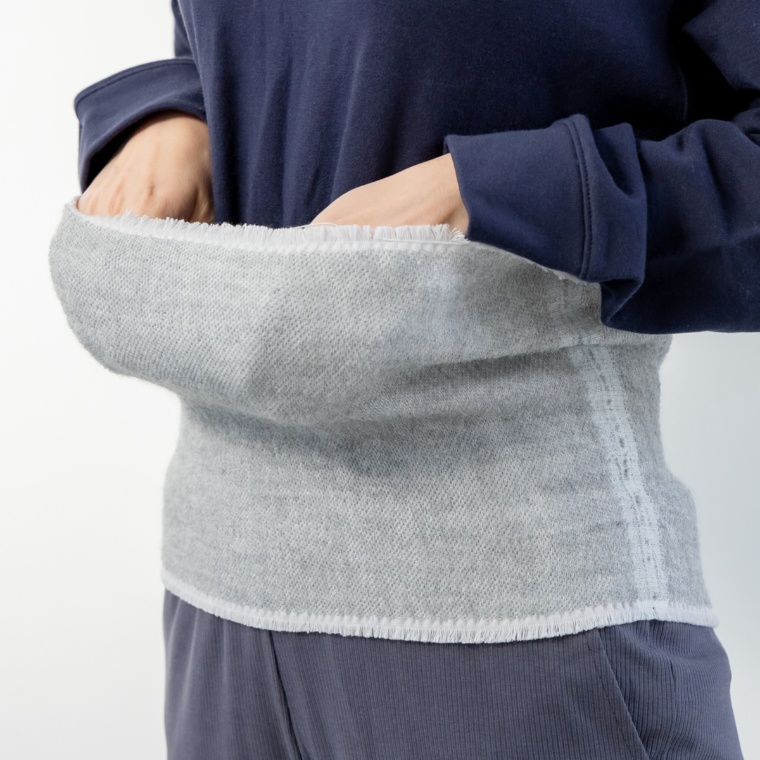 [プレミアムベビーアルパカ]アルパカ混 トリコット腹巻