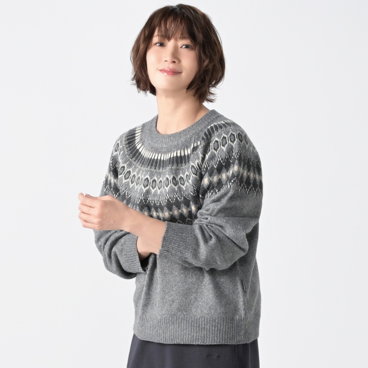 EDDIE BAUER ジャガードニット