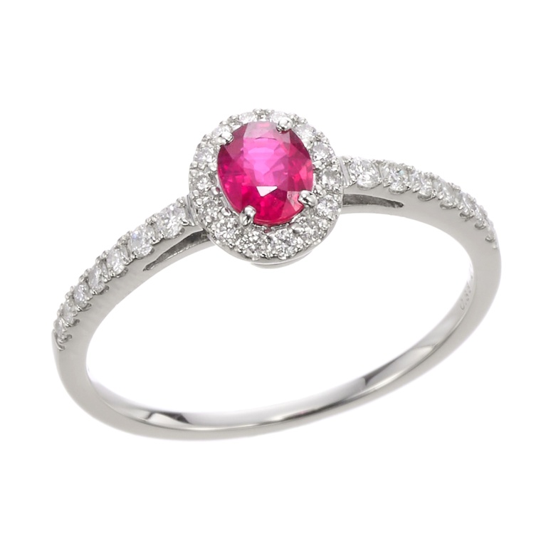 ピジョンブラッド非加熱ルビー PTリング 0.3ctUP