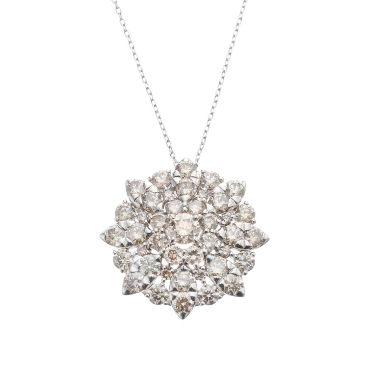 Dialuce PT950 ダイヤモンド ペンダント 計3.0ctUP