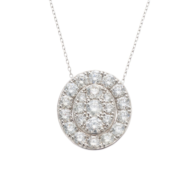 Dialuce PT950 ダイヤモンドペンダント 計1.65ctUP