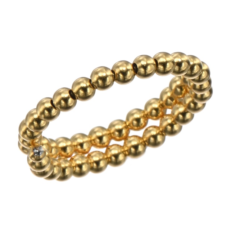 マエストロ 純金 プレーンボール フリーサイズ ピンキーリング