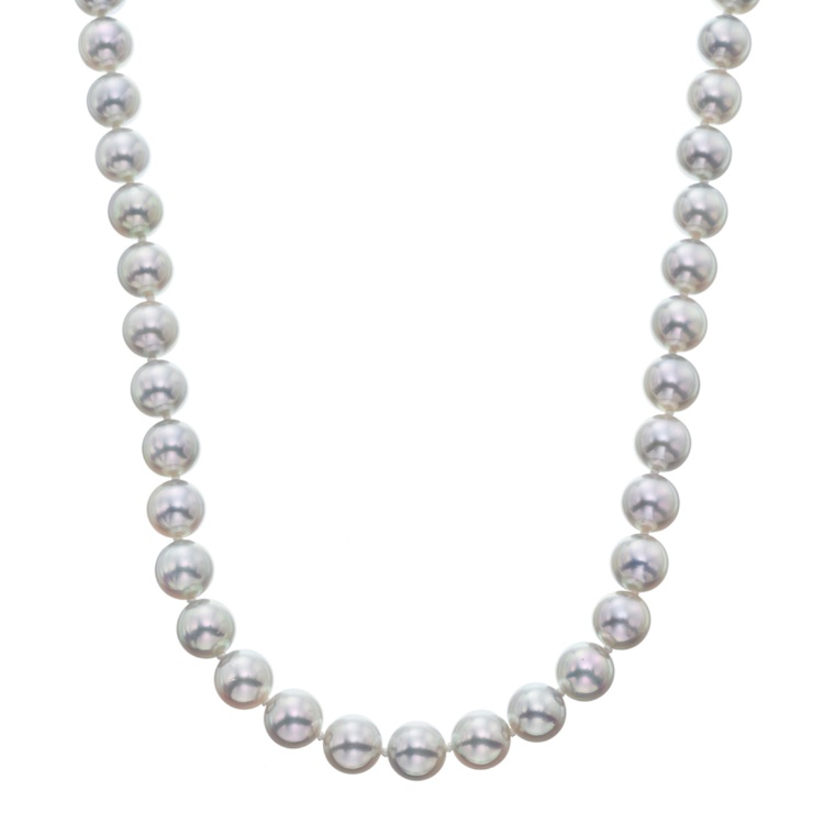 18KWG アコヤ真珠ネックレス 真多麻