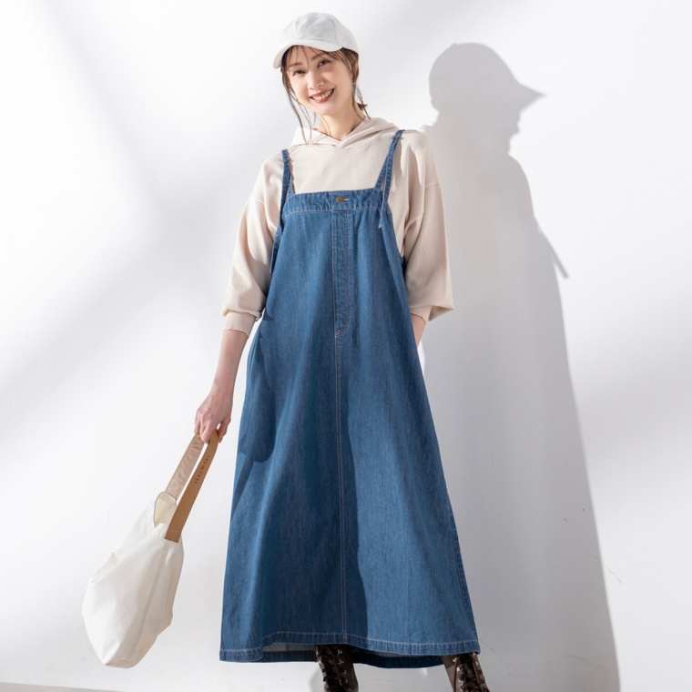 Coeur sucre 旬な着こなしデニムジャンパースカート