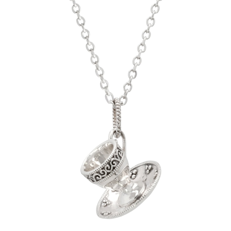 ラフィネ シルバー925ティ-カップペンダント