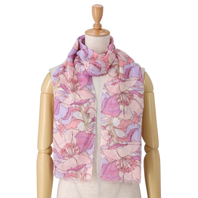 IM リバティプリント サラッと清涼感!ウォッシャブルストール